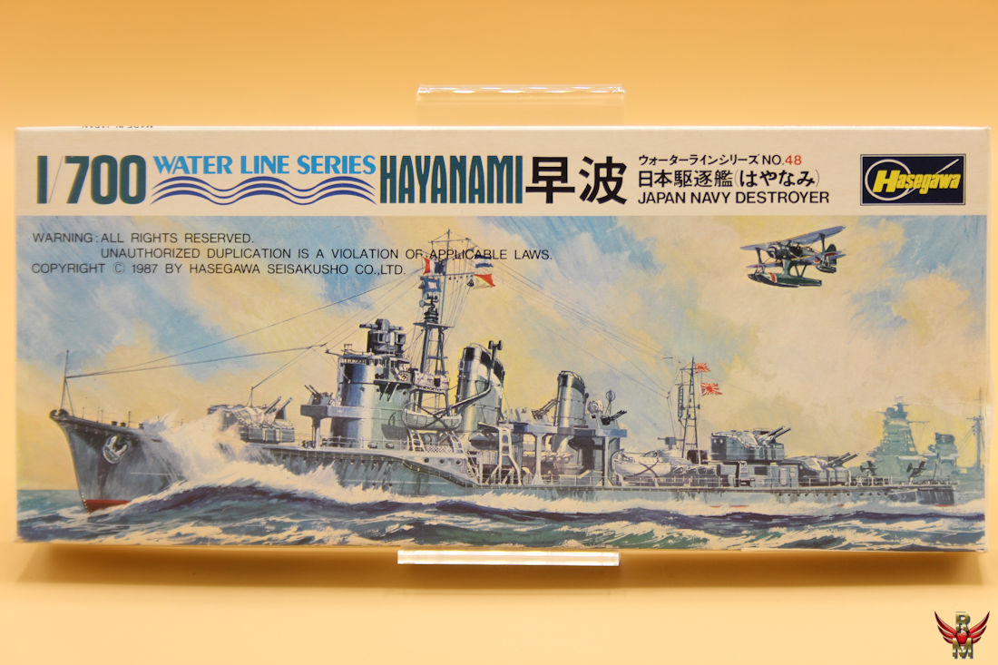Hasegawa 1/700 Hayanami Japan Navy Destroyer water line series