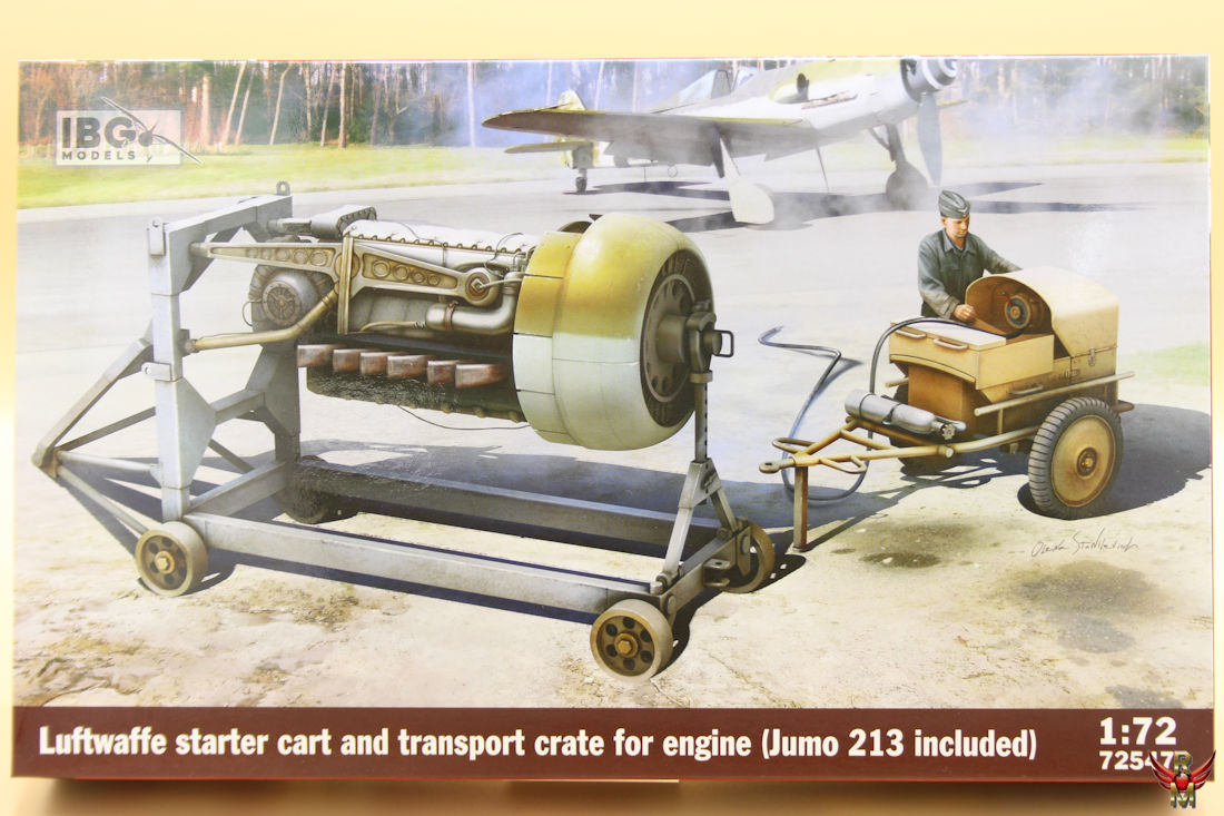 IBG Models 1/72 Luftwaffe Starter car and Transport Crate for engine