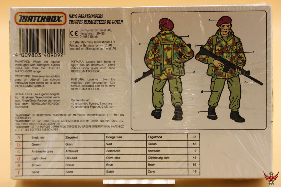 Matchbox 1/76 NATO Paratroopers