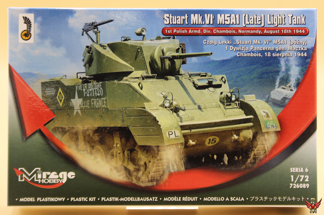 Mirage Hobby 1/72 Stuart Mk VI M5A1 (late) Light Tank
