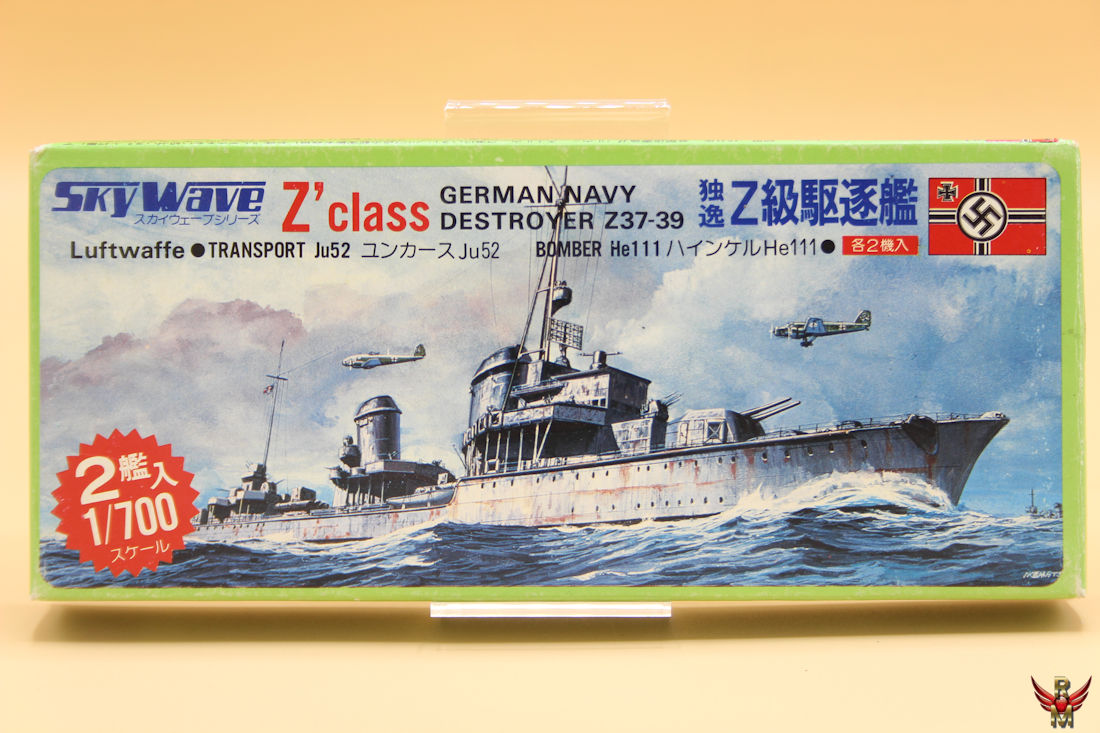 Skywave Green Max German Navy Destroyer Z37-39 Z Class water line series