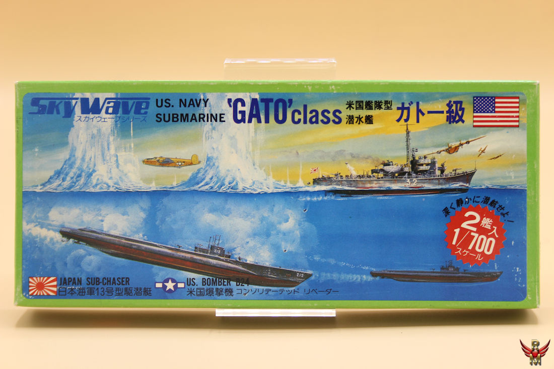 Skywave Green Max 1/700 US Navy Gato-class submarine water line series