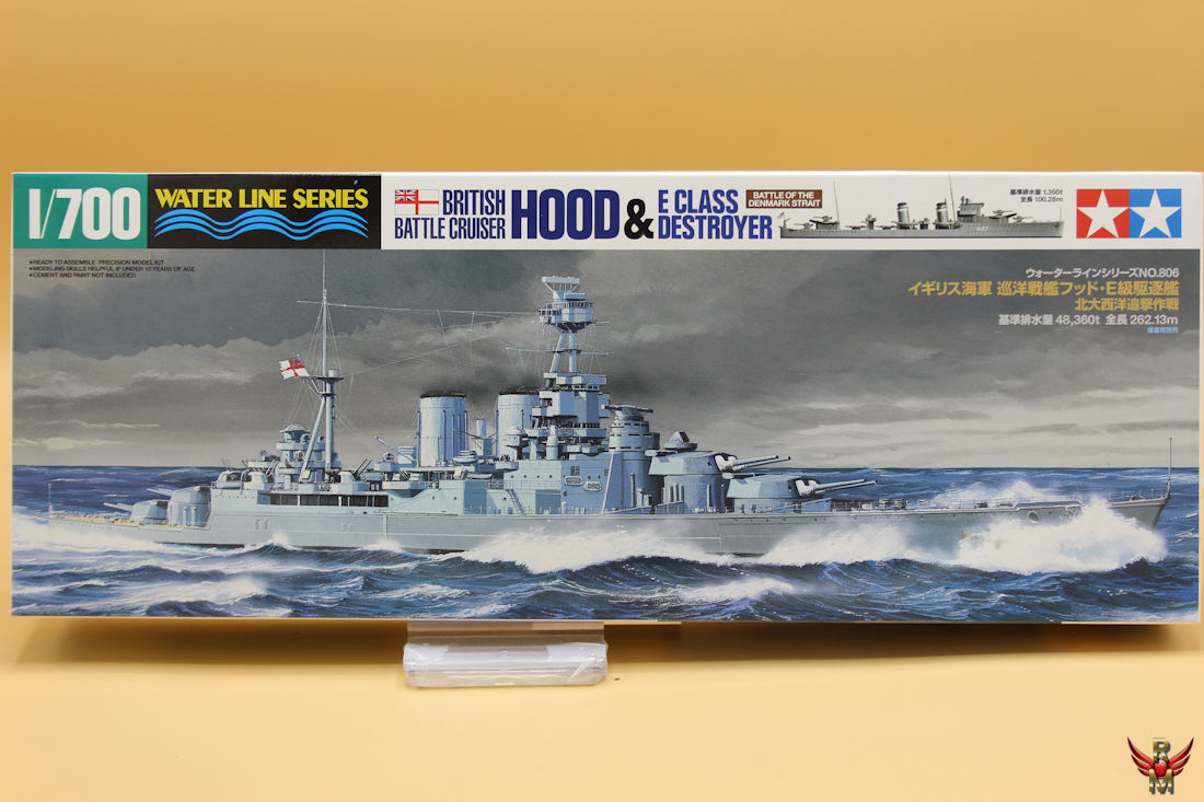 Tamiya 1/700 British Battle Cruiser Hood and E Class Destroyer water line series