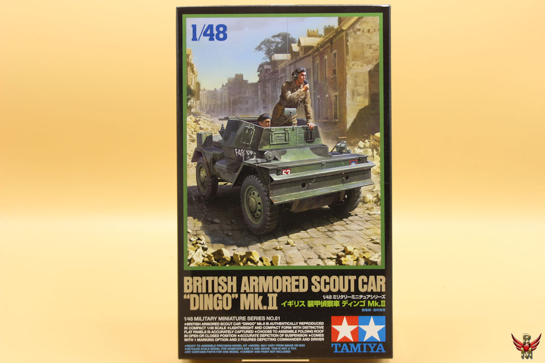 Tamiya 1/48 British Armored Scout Car Dingo Mk II