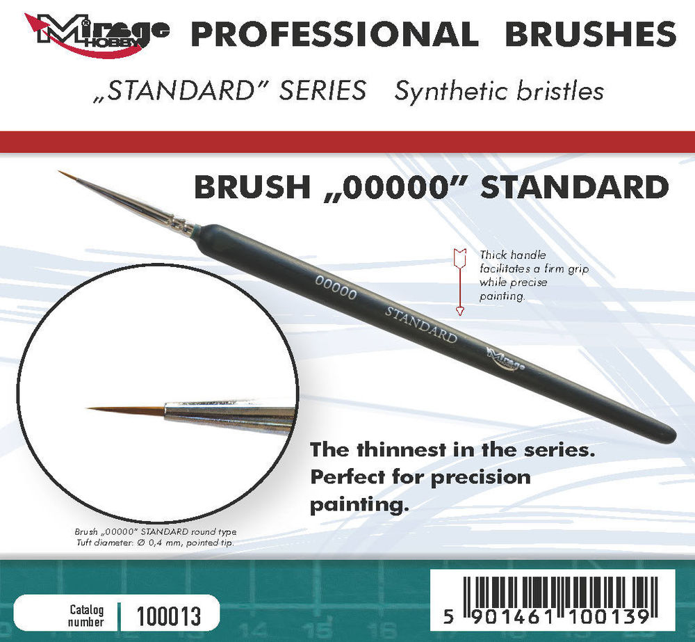 Mirage Hobby 100013 MIRAGE BRUSH STANDARD SIZE 00000