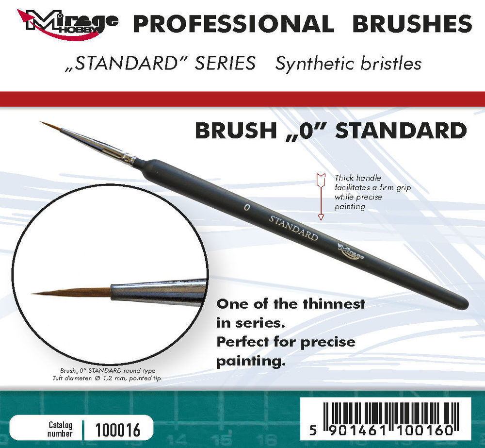 Mirage Hobby 100016 MIRAGE BRUSH STANDARD SIZE 0