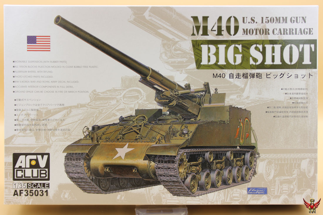 AFV Club 1/35 M40 Big Shot US 155mm Gun Motor Carriage