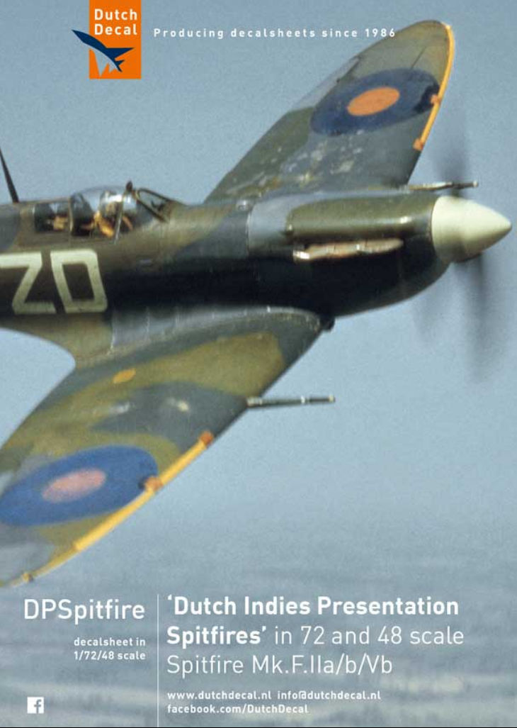 Dutch Decal 72/48 Dutch Indies Presentation Spitfires