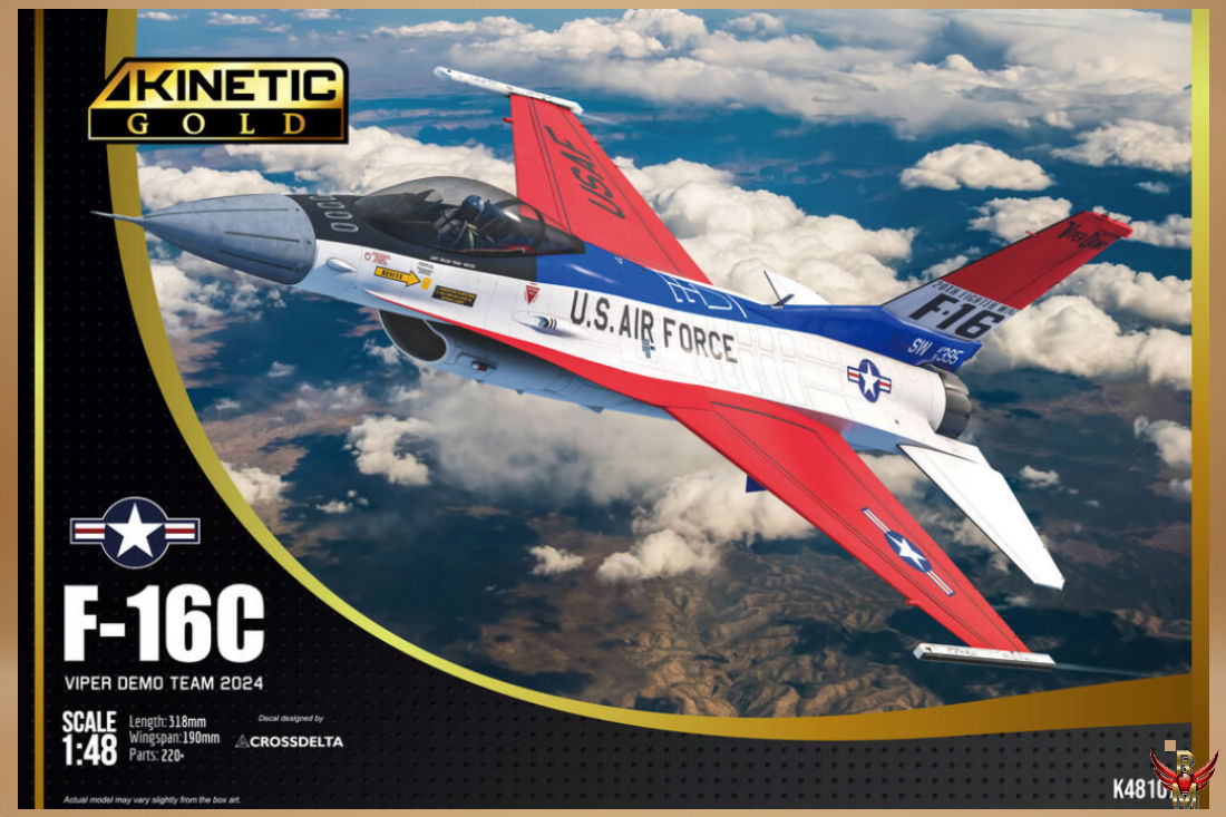 Kinetic 1/48 F-16C Viper Demo Team 2024 GOLD