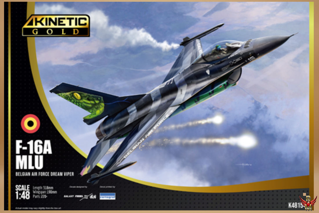 Kinetic 1/48 F-16A MLU Belgian Air Force Dream Viper GOLD