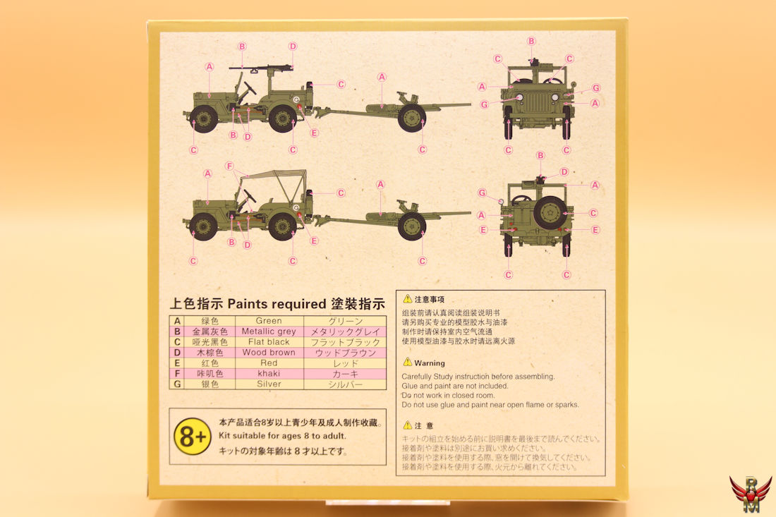 S-model 1/72 Willys MB and M3A1 AT Gun