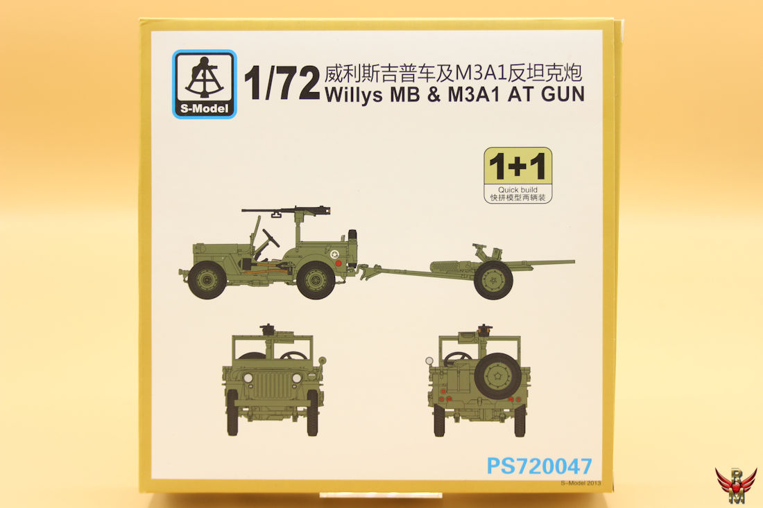 S-model 1/72 Willys MB and M3A1 AT Gun