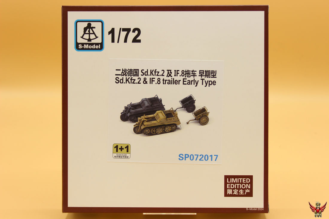 S-Model 1/72 Sd Kfz 2 and IF 8 Trailer Early Type Limited Edition
