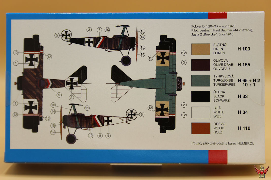 Směr 1/72 Fokker Dr 1