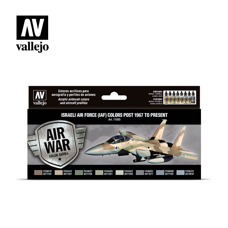 Vallejo AW Israeli Air Force (IAF) colors Post 1967 to Present