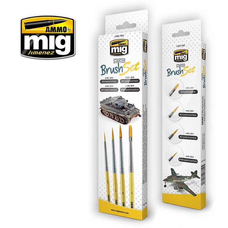 AMMO 7602 BRUSH SET STARTER 4 PCS