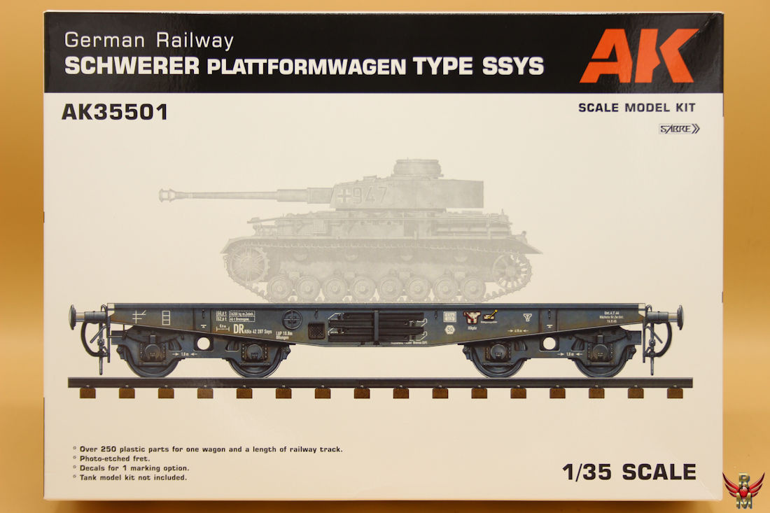 AK 1/35 German Railway Schwerer Plattformwagen Type SSys