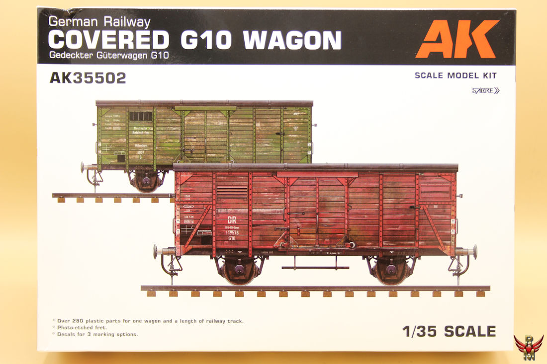AK 1/35 German Railway Covered G10 Wagon
