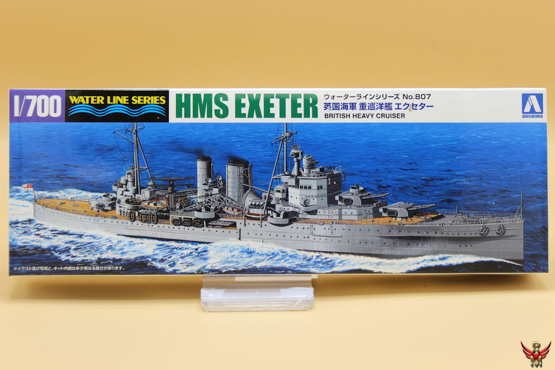 Aoshima 1/700 HMS Exeter British Heavy Cruiser water line series