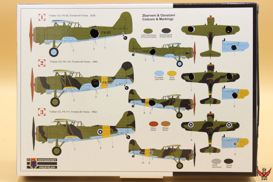 Kovozávody Prostějov 1/72 Dutch Reconnaissance Plane Fokker C X Limited Edition