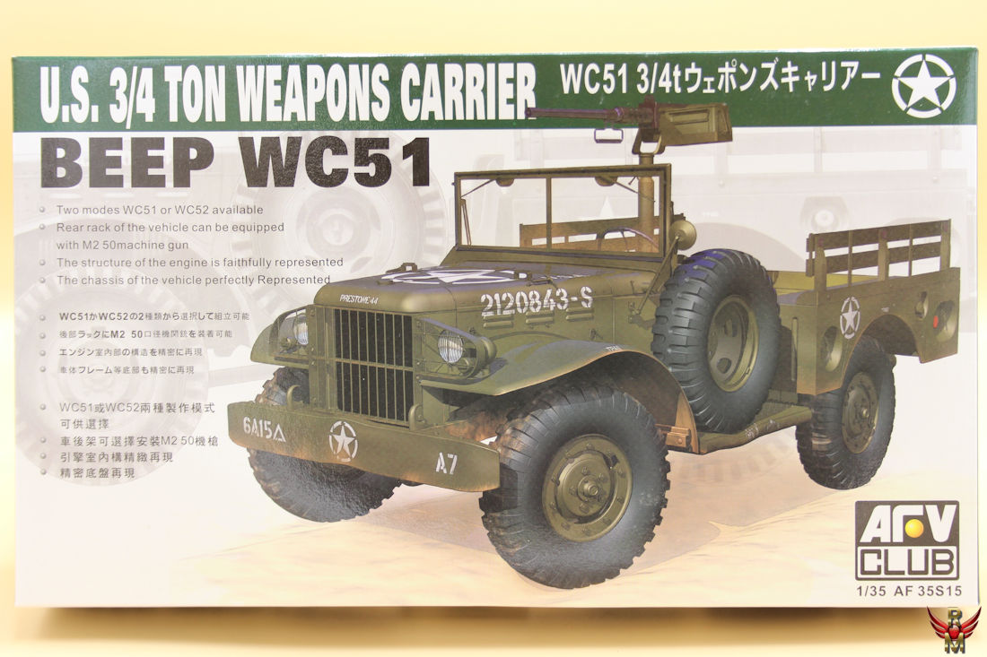 AFV Club 1/35 US ¾ ton Weapons Carrier WC51 Beep