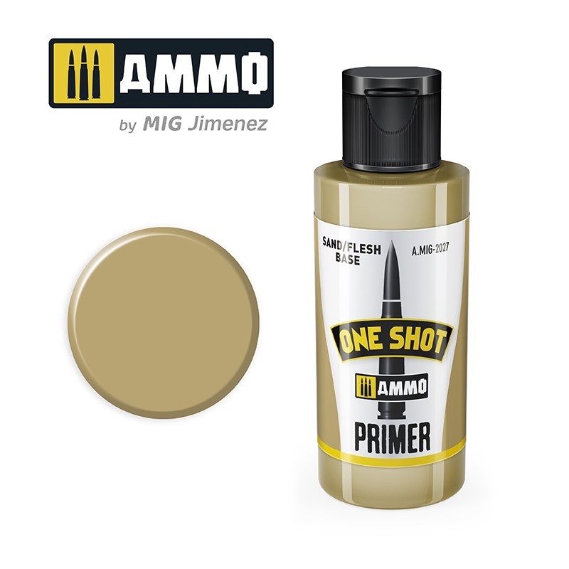 AMMO 2027 ONE SHOT PRIMER SAND / FLESH BASE JAR 60 ML