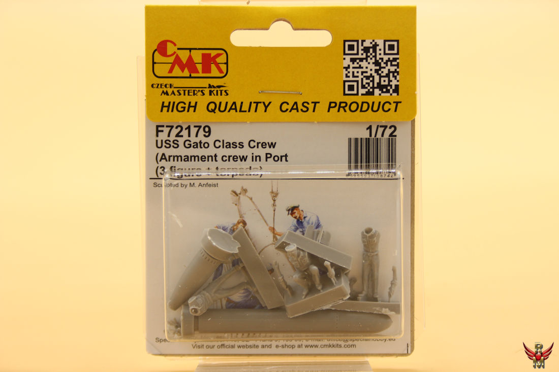 CMK 1/72 USS Gato class crew (armament crew in port) 3 fig and torpedo