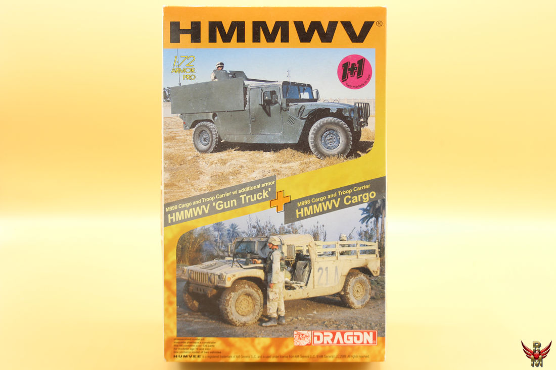 Dragon 1/72 HMMWV M998 Gun Truck with Additional Armor and M998 Cargo