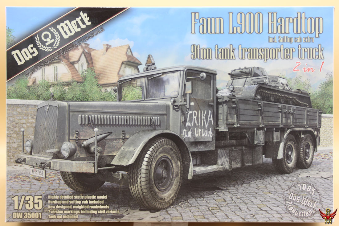 Das Werk 1/35 Faun L900 Hardtop 9ton Tank Transporter Truck