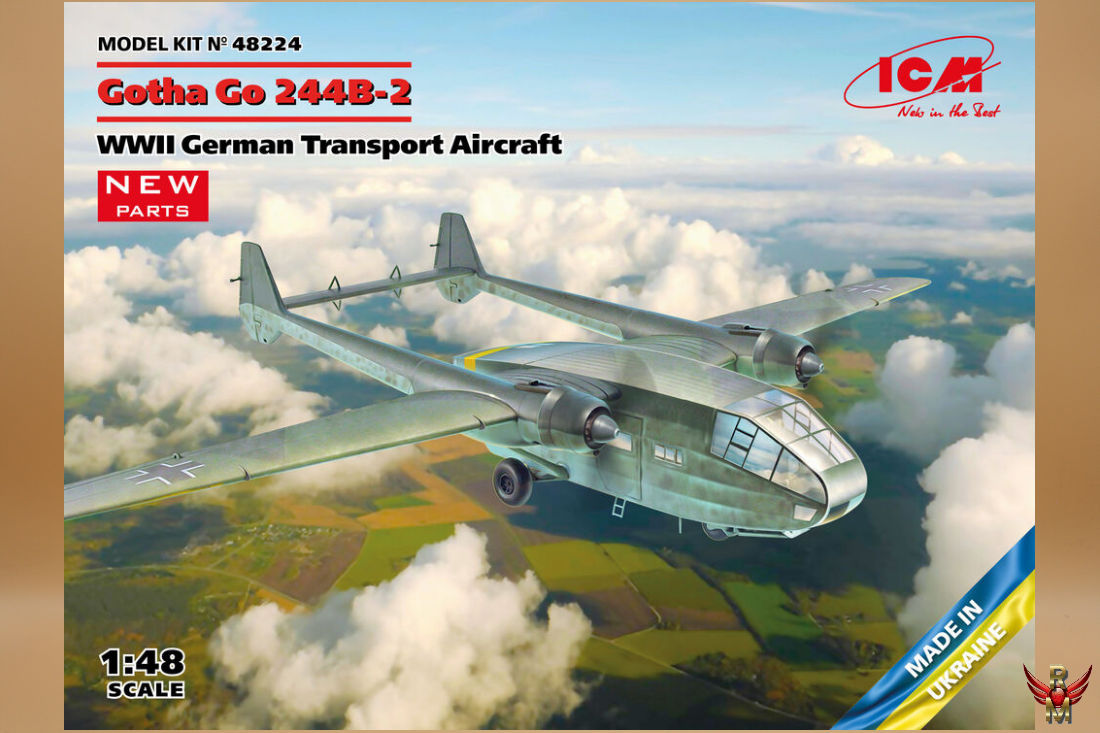 ICM 1/48 Gotha Go 244B-2 WWII German Transport Aircraft