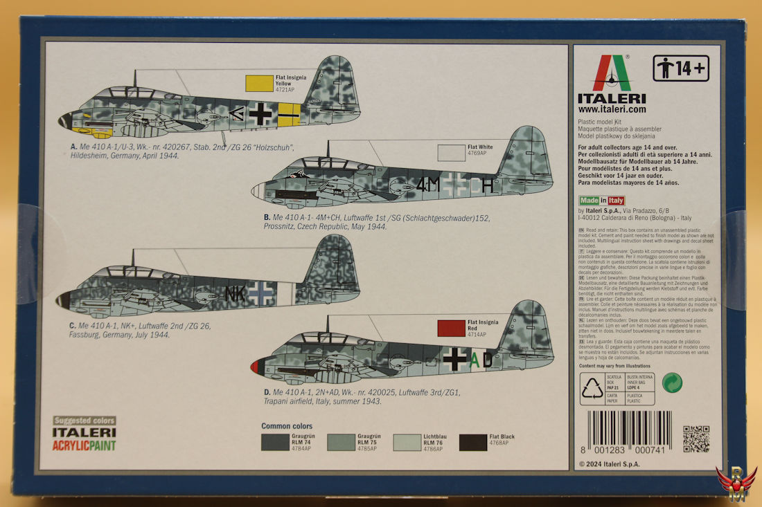 Italeri 1/72 Me 410 A-1 Hornisse