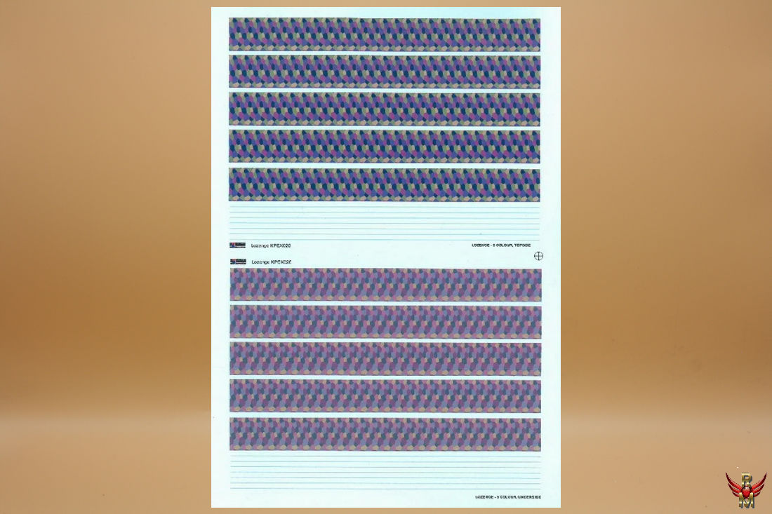 Kovozávody Prostějov 1/72 5 Colour Lozenge Set