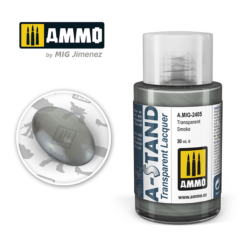 AMMO A-STAND 2405 TRANSPARENT SMOKE 30ML JAR