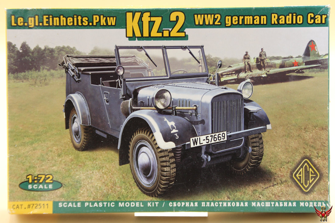 ACE 1/72 Le gl Einheits Pkw Kfz 2 WW2 German Radio Car