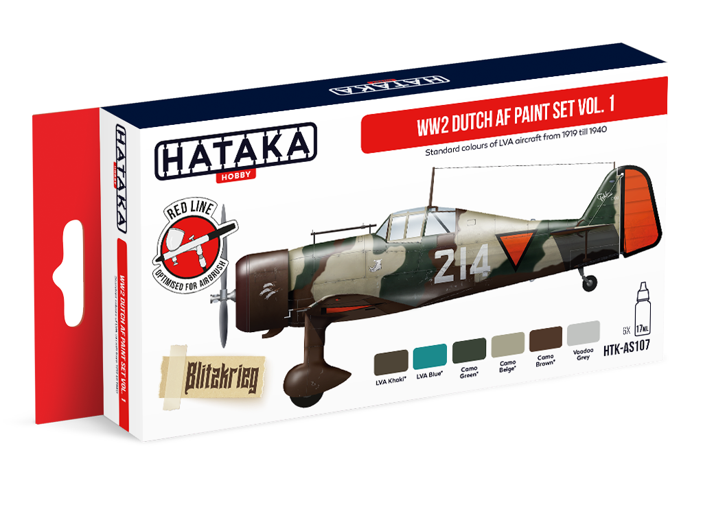 HATAKA AS107 WW2 Dutch AF paint set Vol 1