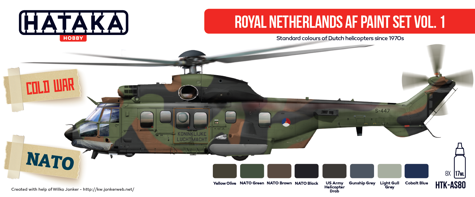 HATAKA AS80 Royal Netherlands AF Paint Set Vol 1