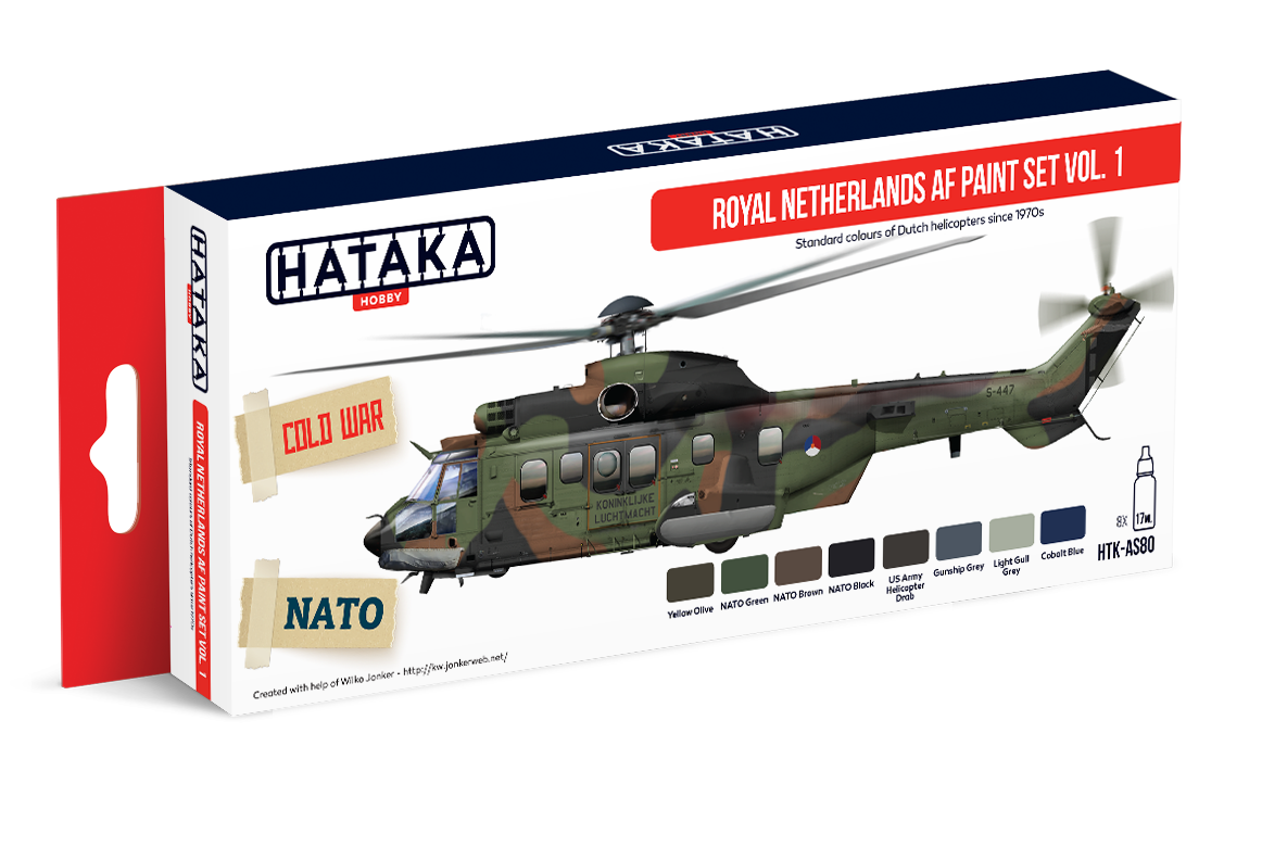 HATAKA AS80 Royal Netherlands AF Paint Set Vol 1