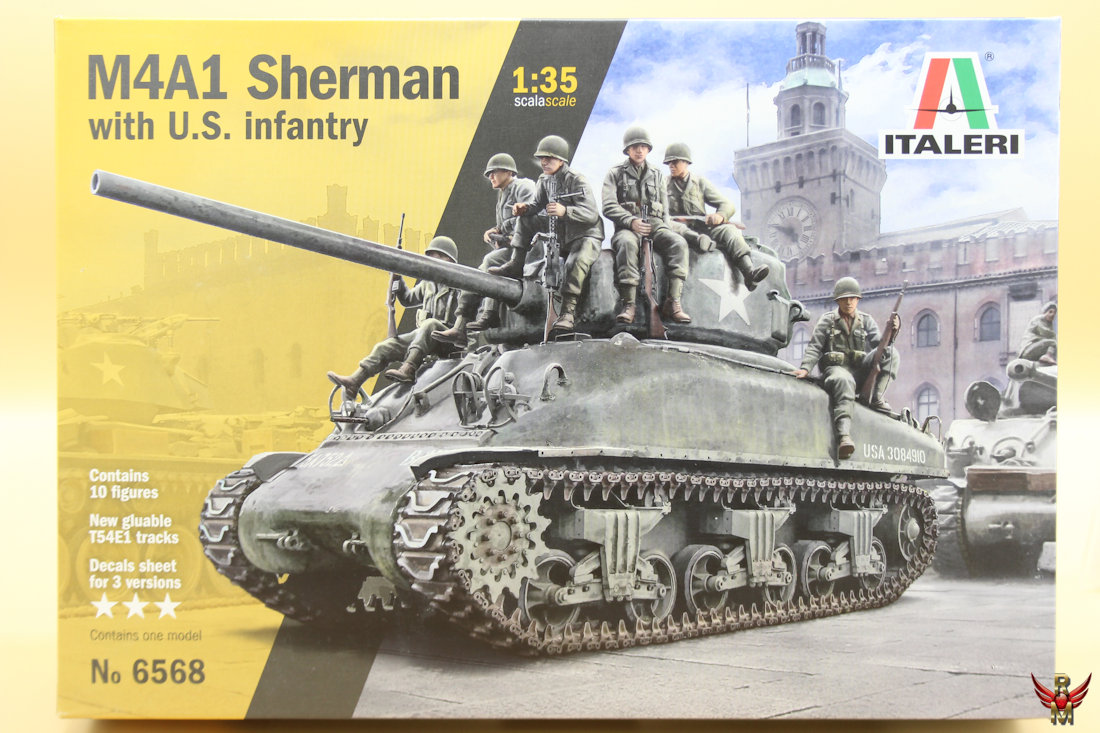 Italeri 1/35 M4A1 Sherman with US Infantry