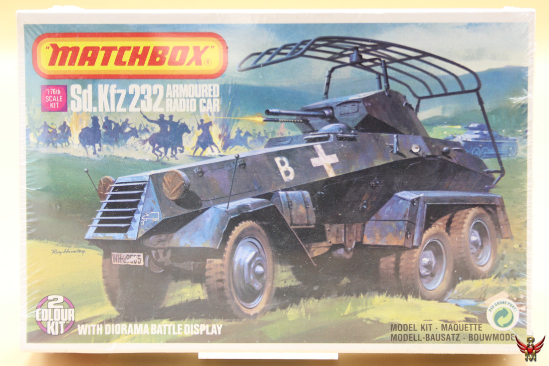 Matchbox 1/76 Sd Kfz 232 Armoured Radio Car-