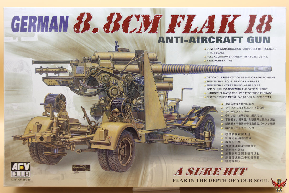 AFV Club 1/35 German 88mm FLAK 18 Anti-Aircraft Gun
