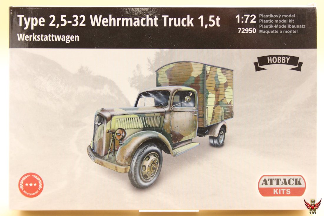Attack Hobby Kits 1/72 Type 2,5-32 Wehrmacht Truck 1,5t
