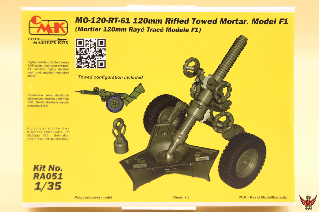 CMK 1/35 MO-120-RT-61 120mm Rifled Towed Mortar model F1