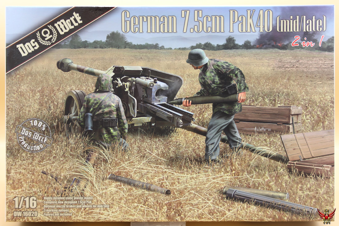 Das Werk 1/16 German 75mm Pak 40 (mid/late) 2in1