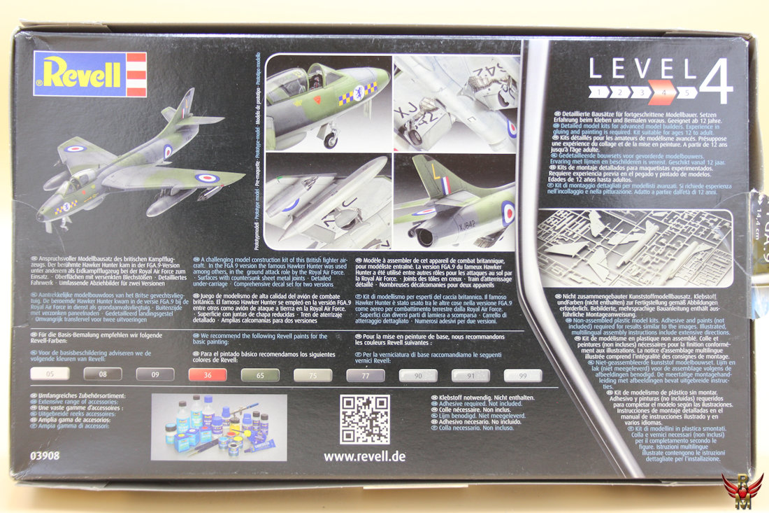 Revell 1/72 Hawker Hunter FGA 9