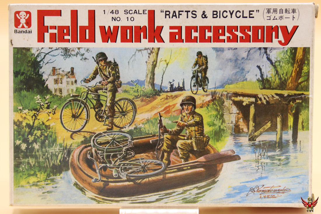 Bandai 1/48 Field Work Accessory No 10 Rafts and Bicycle