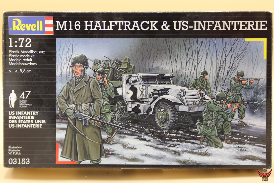 Revell 1/72 M16 Halftrack and US Infanterie
