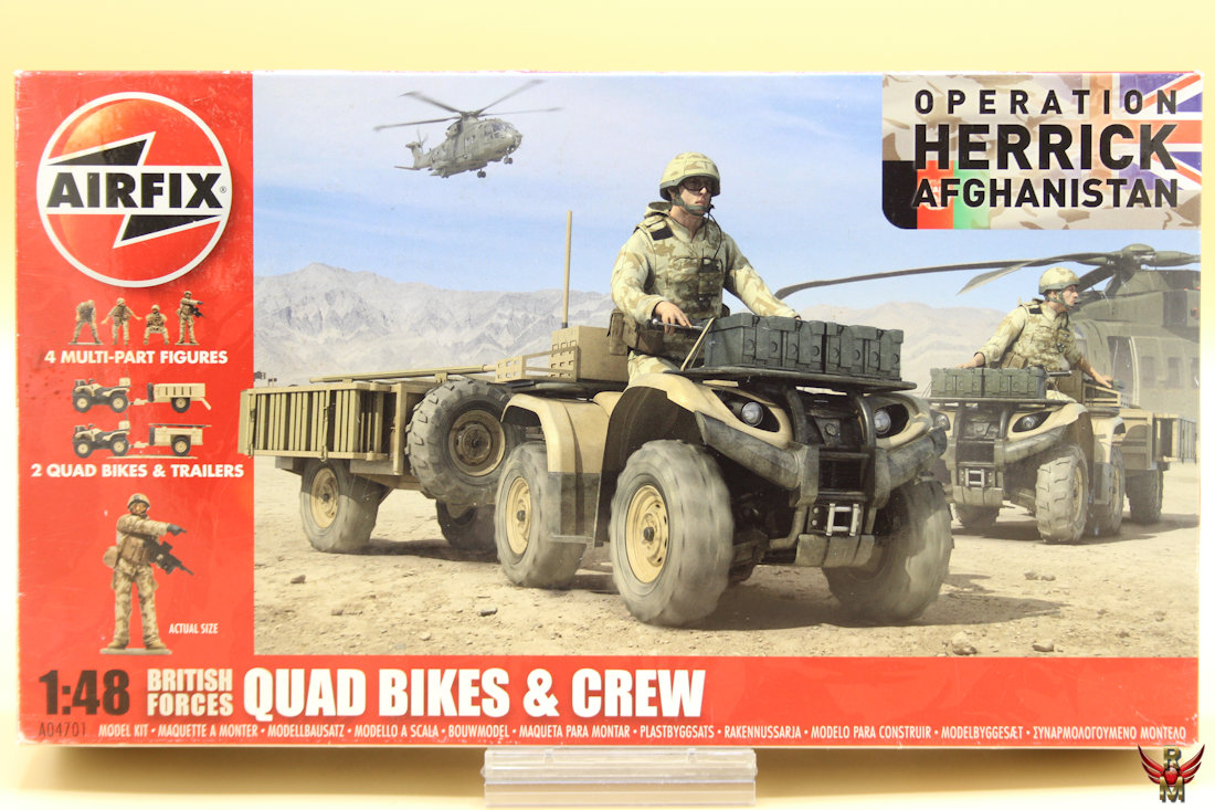 Airfix 1/48 British Forces Quad Bikes and Crew
