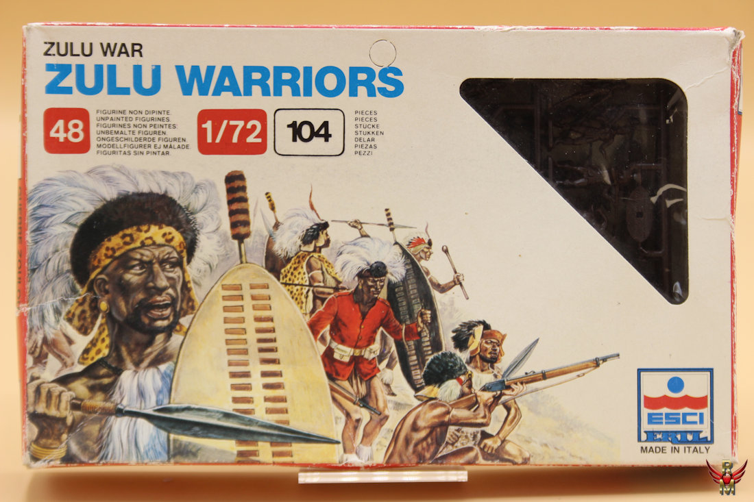ESCI ERTL 1/72 Zulu War Zulu Warriors