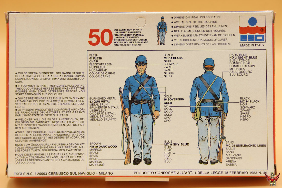 ESCI 1/72 American Civil War Union Infantry