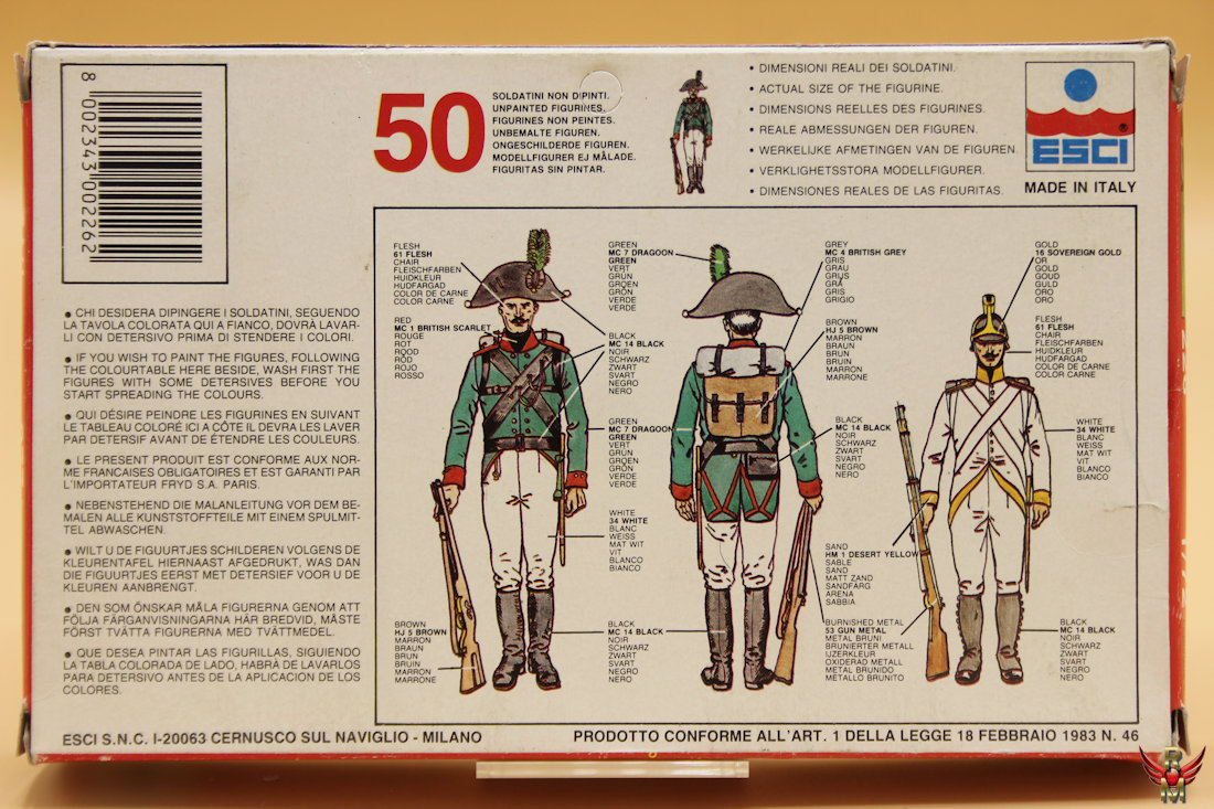 ESCI 1/72 Napoleonic Wars Waterloo 1815 Prussian and Austrian infantry